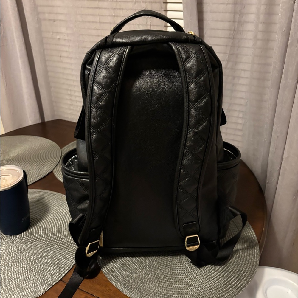 Itzy Ritzy Quilted Black Diaper Bag (Backpack) - Picture 3 of 9